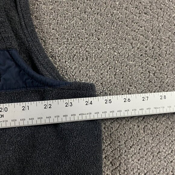 Vintage Abercrombie & Fitch Fleece Vest Men's XL Gray Y2K 90s - Picture 8 of 11